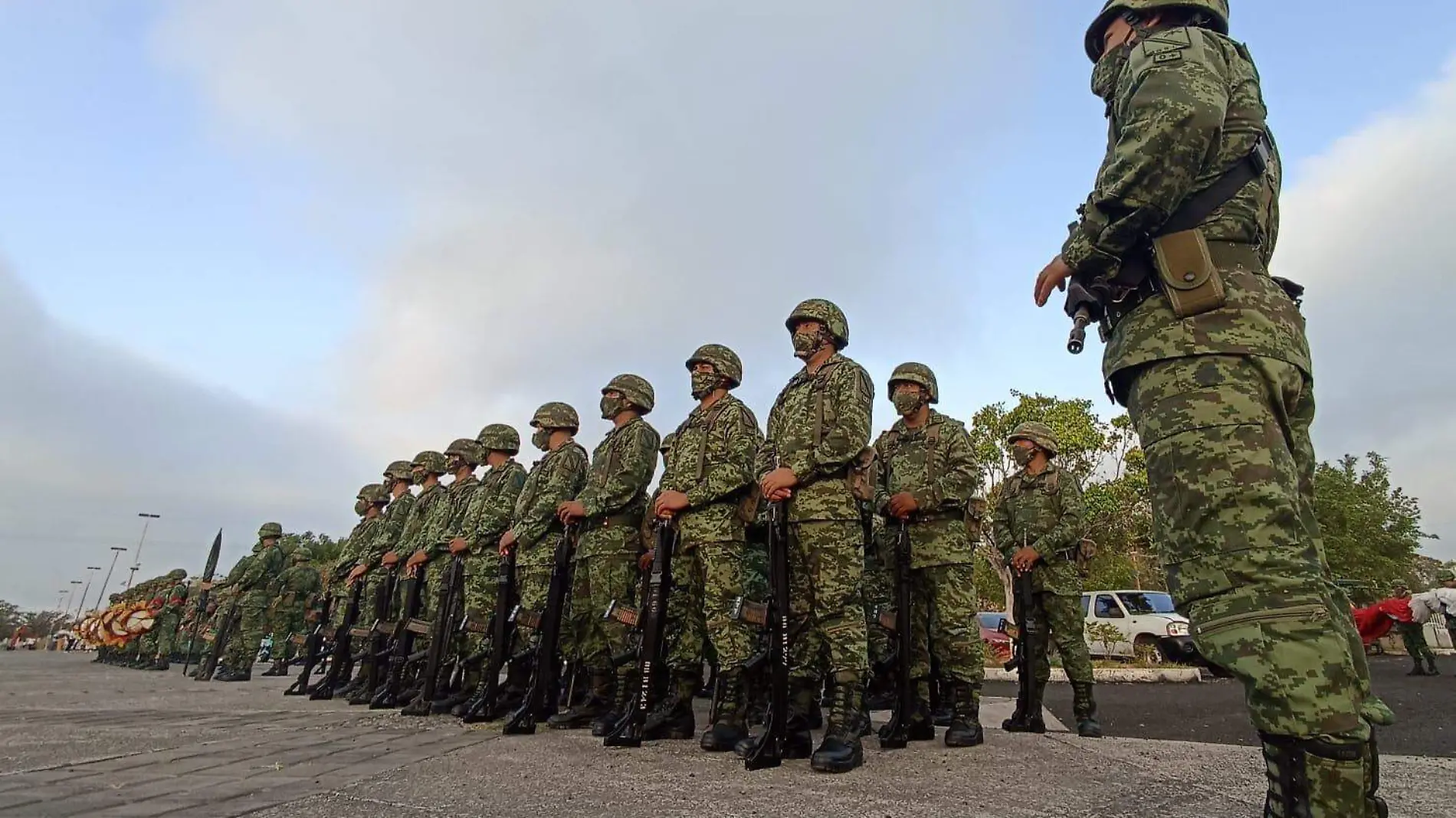 Llegada de elementos de la Sedena a Colima